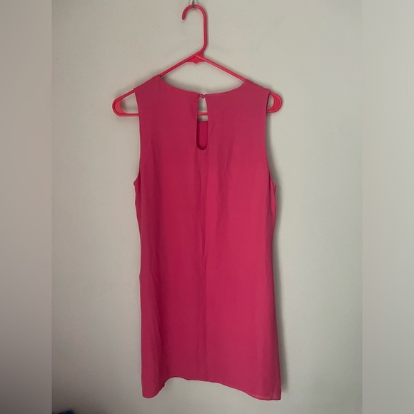 Julie Brown New York Vibrant Pink and Orange Silk Mini Dress Size 8 - Picture 5 of 9